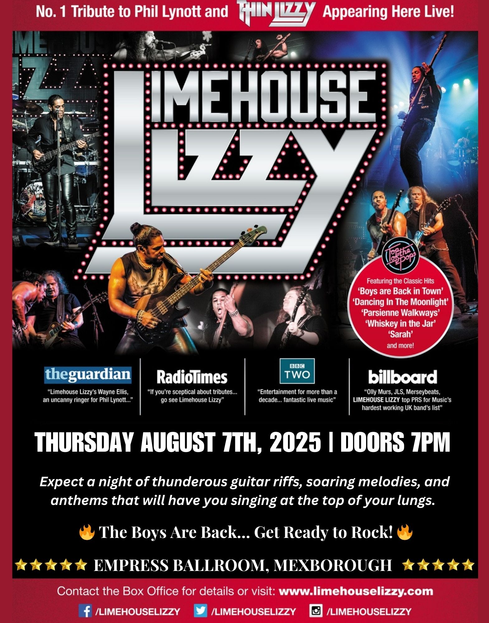 Limehouse Lizzy Ballroom Concert Poster